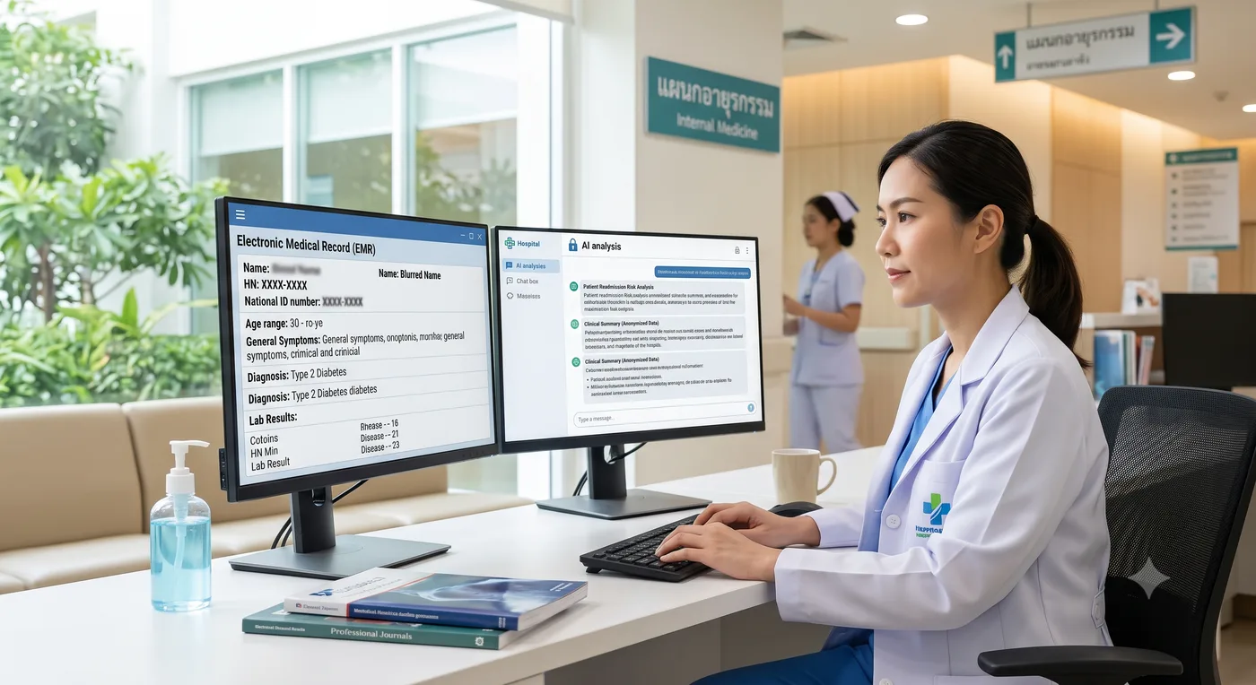 เอาข้อมูลผู้ป่วยไปให้ AI ช่วยวิเคราะห์ = ระเบิดเวลา PDPA ที่โรงพยาบาลยังไม่รู้ตัว