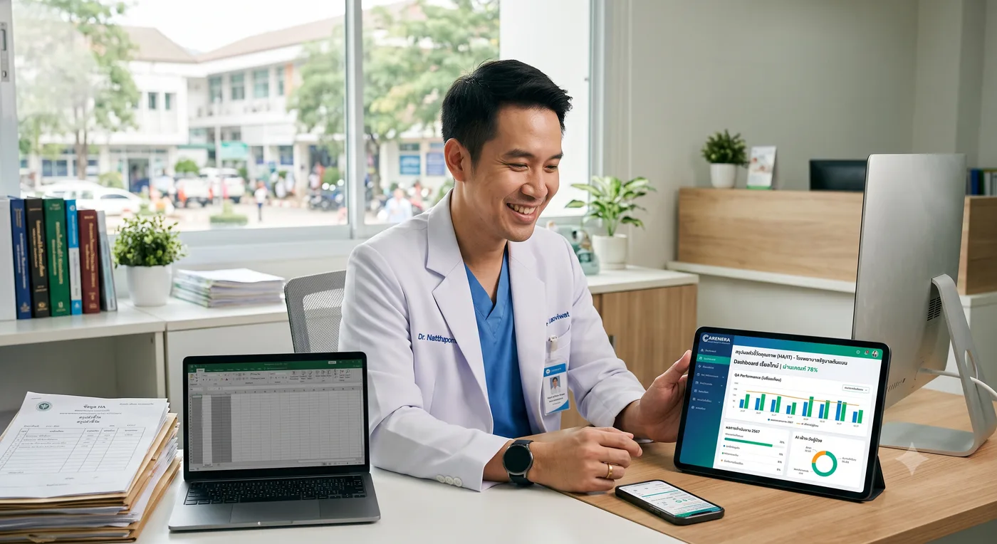 หมอสร้างระบบเองใช้เอง — ทำไมถึง fit หน้างานกว่าจ้าง vendor